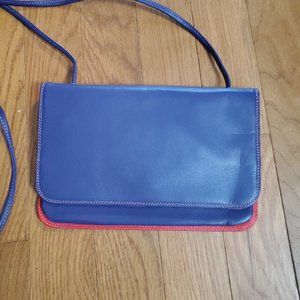 NWOT  My Walit Purple Long Strap Genuine Leather Designed in Italy